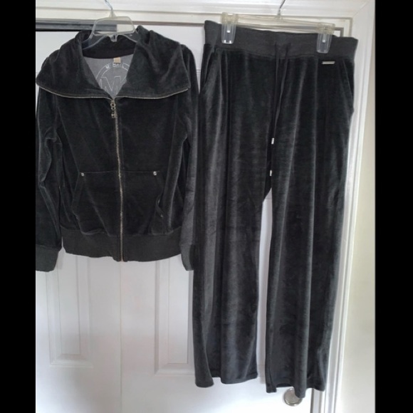 Michael Kors 2 Piece Gray Sweatsuit, Size Large